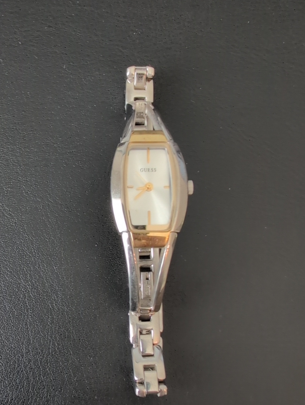 GUESS Silver and Gold-Tone Women's Bracelet Watch